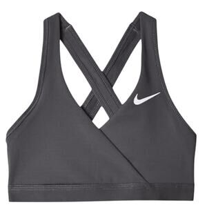 Nike Dri-Fit Black Sports Bra L NWT Medium Support Cross-Back Training